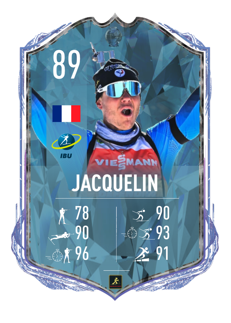 Emilien Jacquelin - 2023/2024 Season favorite for the crystal globes - Biathlon Cards